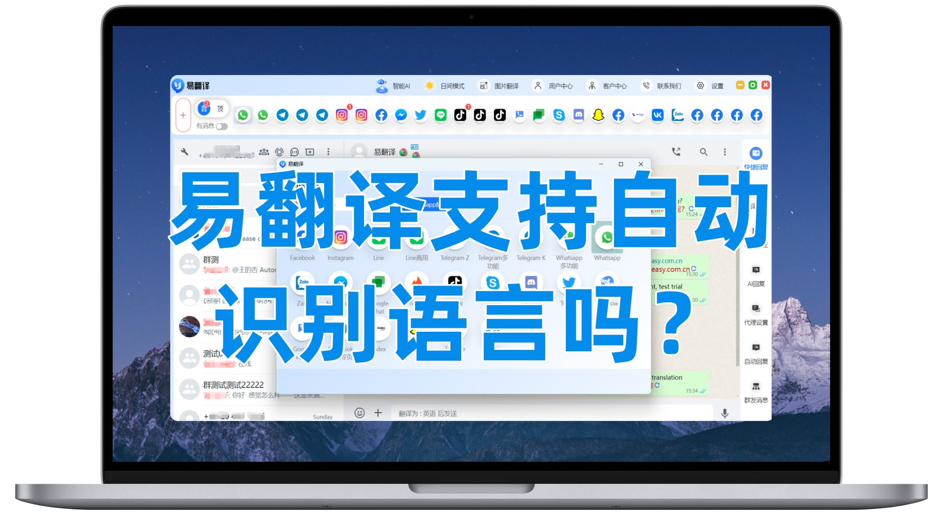 易翻译支持自动识别语言吗？